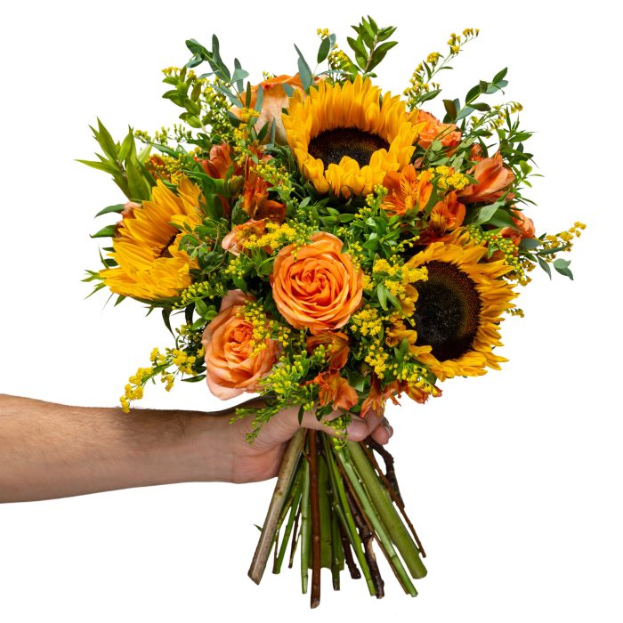 μπουκέτο με ήλιους για τη γιορτή της μητέρας
