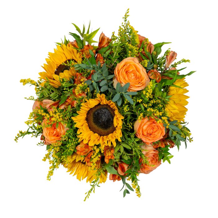 orange colour bouquet